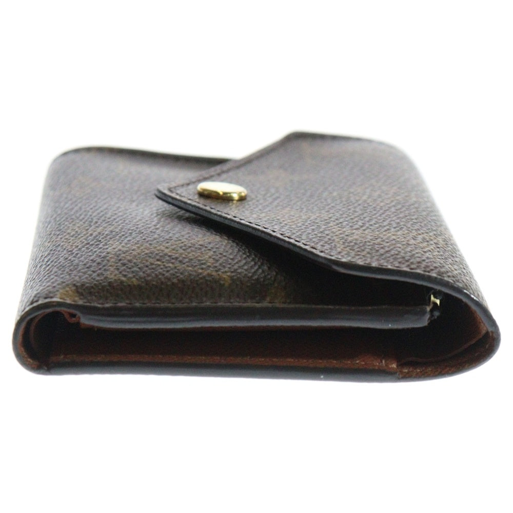 LOUIS VUITTON(ルイヴィトン) ポルトフォイユ ヴィクトリーヌ モノグラム PVC レザー コンパクトウォレット 三つ折り財布 ブラウン M62472