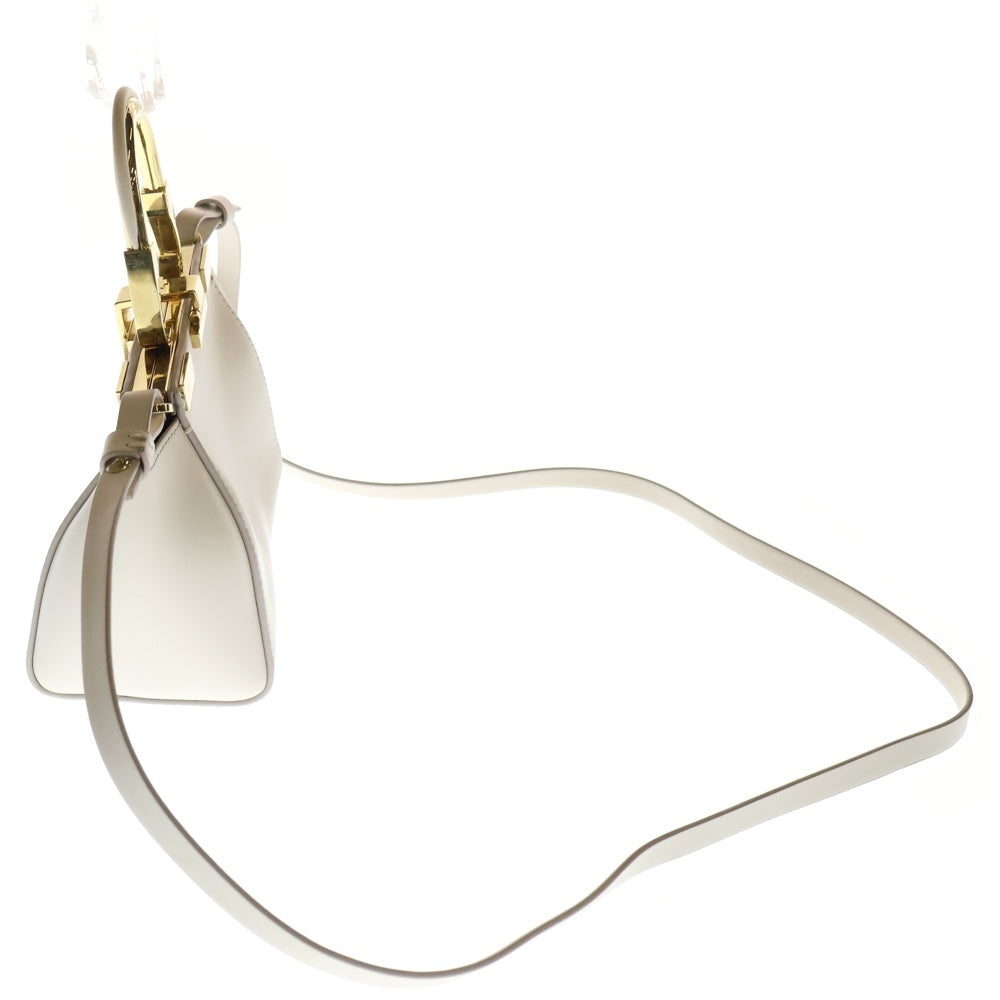 ZANCHETTI(ザンチェッティ) AMLETO アムレット ミニ 2wayショルダーバッグ ベージュ レザー
