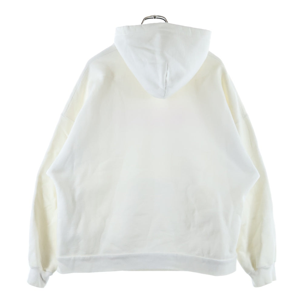 BALENCIAGA(バレンシアガ) 22SS ペンキ ペイント ロゴプリント プルオーバースウェットパーカー フーディー ホワイト/ピンク 875003