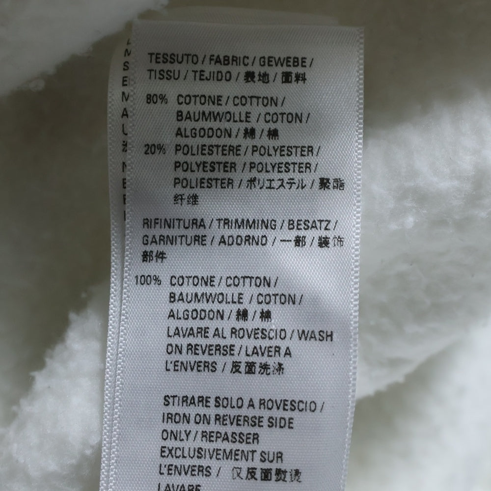 BALENCIAGA(バレンシアガ) 22SS ペンキ ペイント ロゴプリント プルオーバースウェットパーカー フーディー ホワイト/ピンク 875003