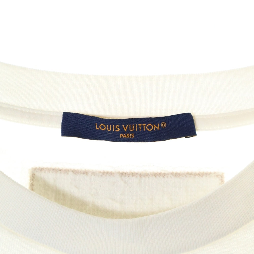 LOUIS VUITTON(ルイヴィトン) 23AW ビーズロゴ 刺繍 クルーネック 半袖Tシャツ カットソー ホワイト RM232M NPG HPY35W