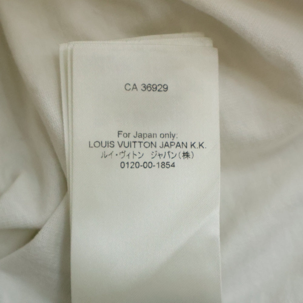 LOUIS VUITTON(ルイヴィトン) 23AW ビーズロゴ 刺繍 クルーネック 半袖Tシャツ カットソー ホワイト RM232M NPG HPY35W
