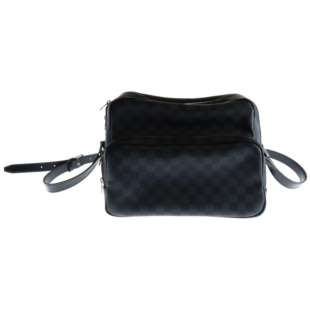 LOUIS VUITTON(ルイヴィトン) ダミエグラフィット イオ ショルダーバッグ ブラック PVC シルバー金具 N45252