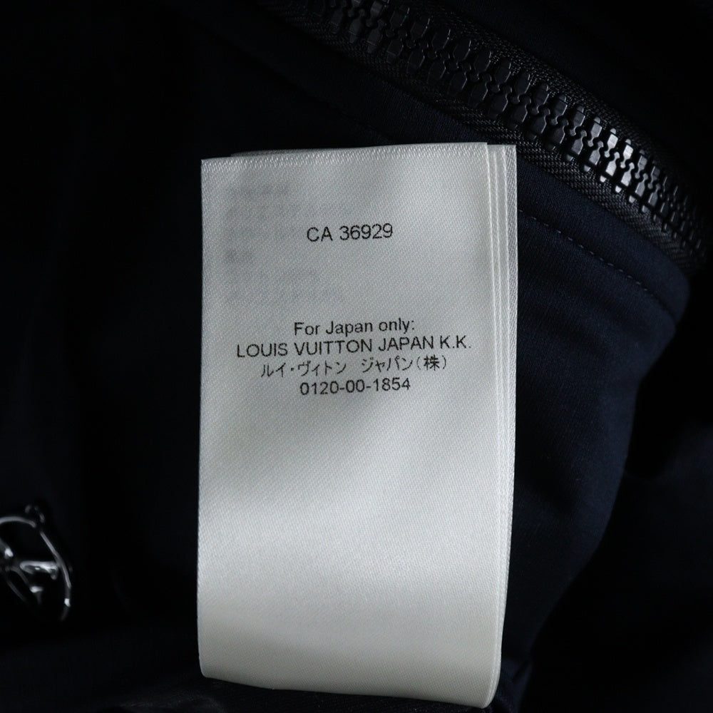 LOUIS VUITTON(ルイヴィトン) 24SS リバーシブル モノグラムロゴ カモフラ 迷彩柄 ボア ジップアップ ノースリーブジャケット ベスト ネイビー/オレンジ RM241M DFX HQY21W