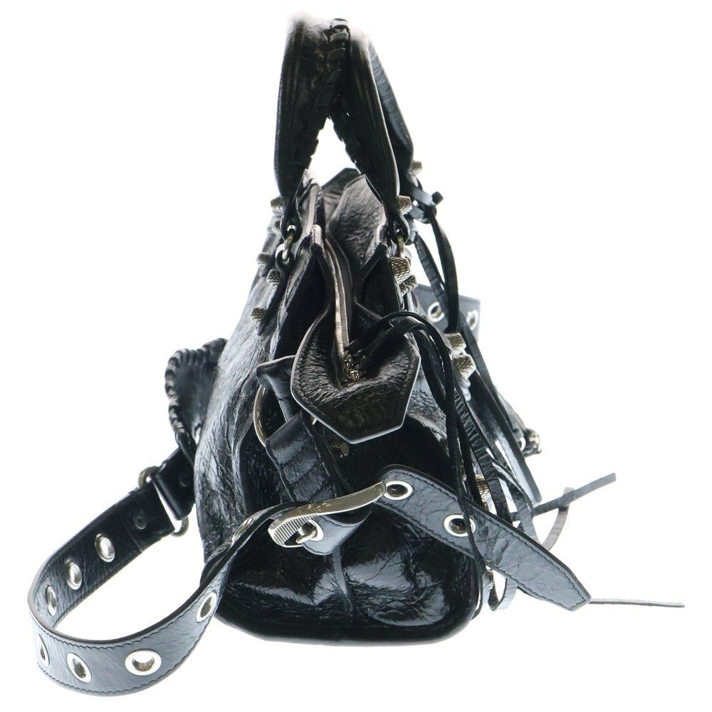 BALENCIAGA(バレンシアガ) NEO CAGOLE ネオカゴール 2WAY レザーハンドバッグ ショルダーバッグ ブラック 700940