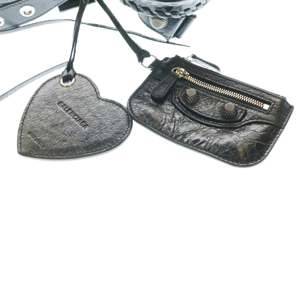 BALENCIAGA(バレンシアガ) NEO CAGOLE ネオカゴール 2WAY レザーハンドバッグ ショルダーバッグ ブラック 700940