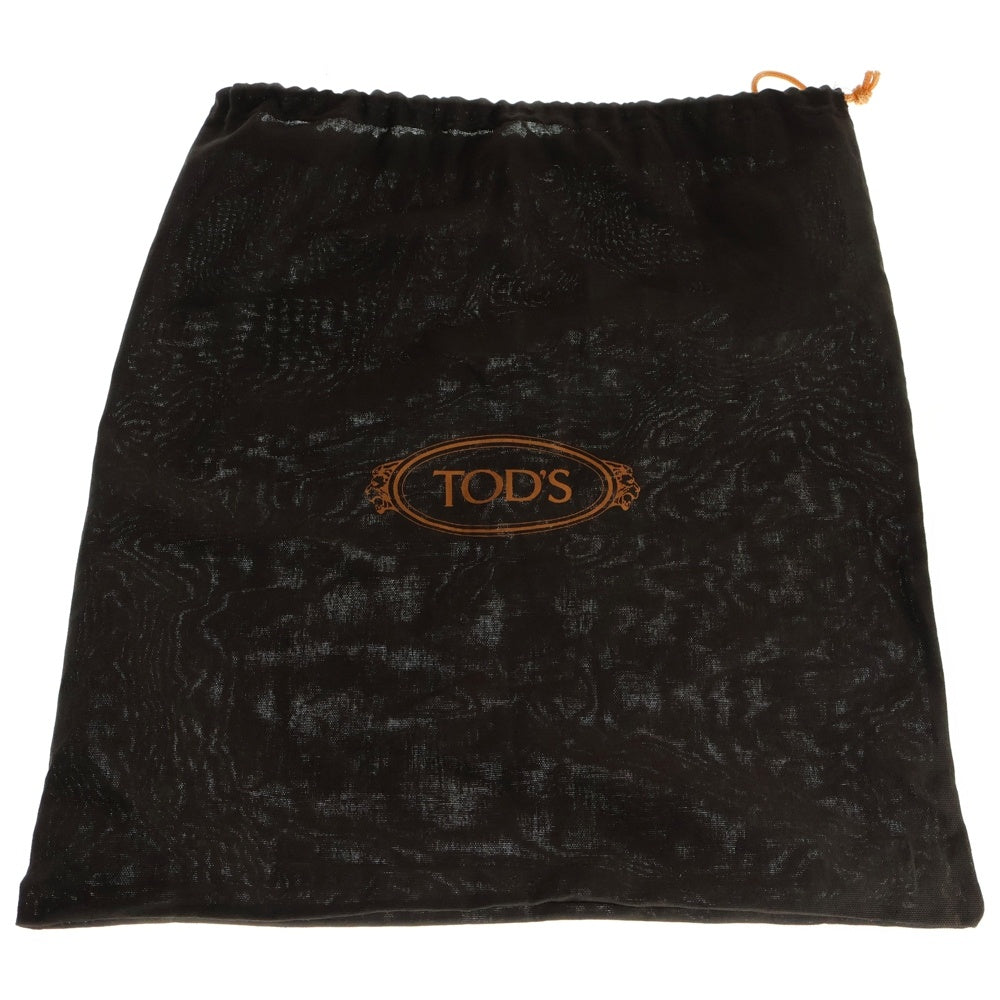 TOD'S(トッズ) KATE ケイト チェーン ベルト レザー ヒール 厚底 ローカットシューズ ローファー ブラック レディース