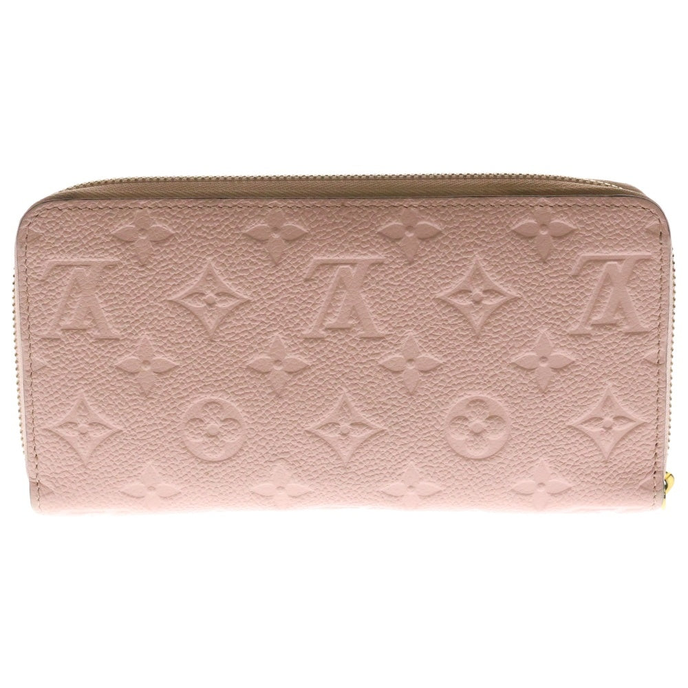 LOUIS VUITTON(ルイヴィトン) モノグラムアンプラント ジッピーウォレット ロングウォレット 長財布 ピンク ゴールド金具 レザー ローズプードル M64090
