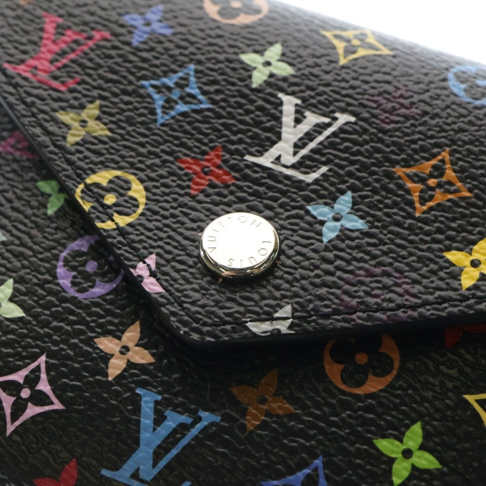 LOUIS VUITTON(ルイヴィトン) LV モノグラム マルチカラー ポルトフォイユ・ヴィクトリーヌ コインケース 財布 ブラック マルチカラー シルバー金具 PVC M14163