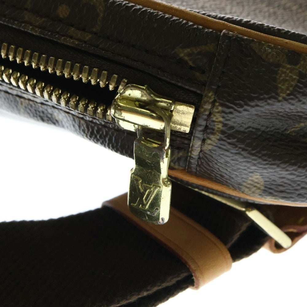 LOUIS VUITTON(ルイヴィトン) モノグラム ポシェット・ガンジュ ウエストバッグ ボディバッグ ブラウン ゴールド金具 レザー×PVC M51870