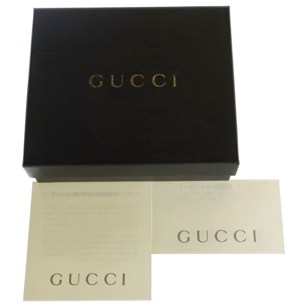 GUCCI(グッチ) GGキャンバス 二つ折り財布 コンパクトウォレット カードケース ベージュ レザー×キャンバス 0353661