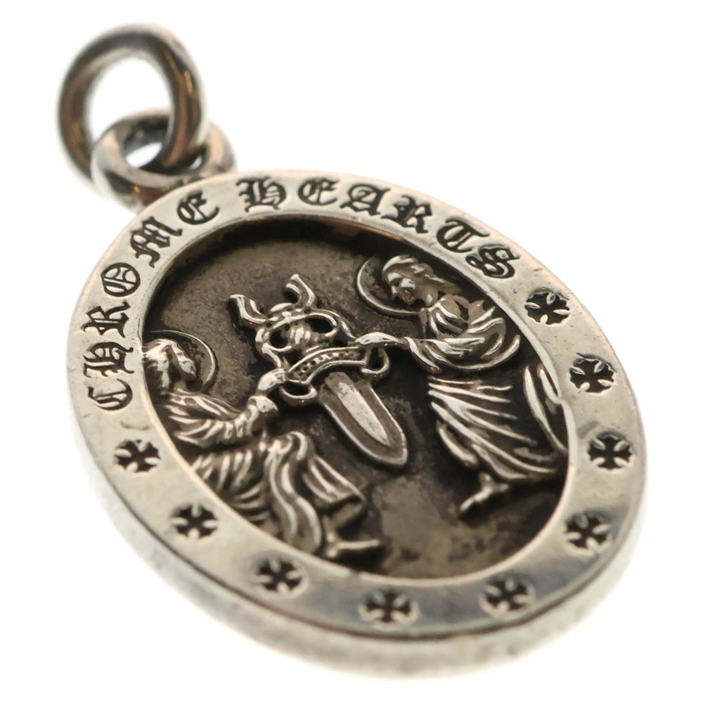 CHROME HEARTS(クロムハーツ) ANGEL MEDAL OVAL オーバルエンジェルメダル ペンダントトップ シルバー BCA207