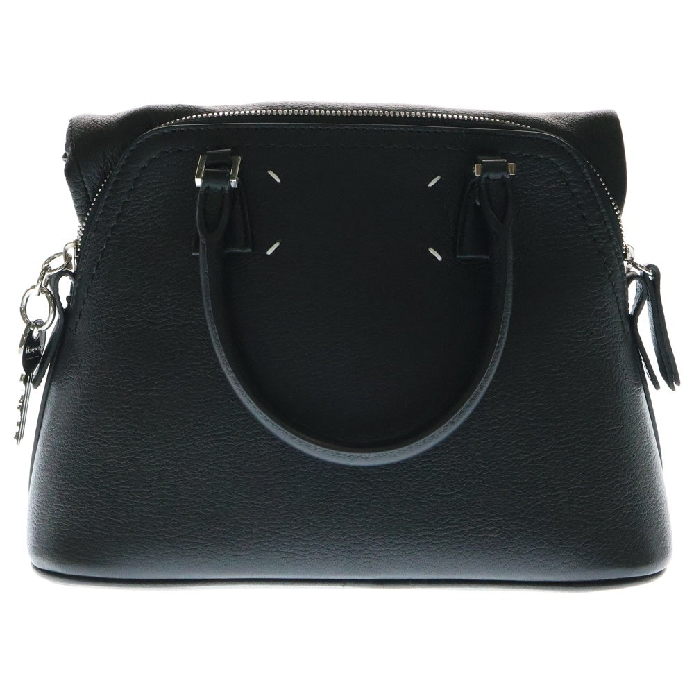 Maison Margiela 11(メゾンマルジェラ11) 5AC 2WAY レザーショルダーバッグ ハンドバッグ ブラック S58WG0082 P4455