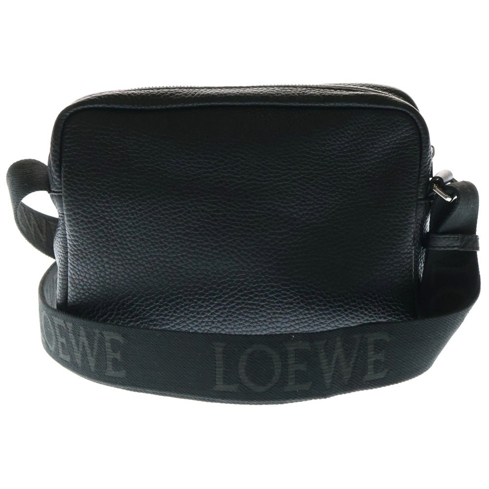 LOEWE(ロエベ) ベブル ロゴレザーメッセンジャーバッグ ショルダーバッグ ブラック ミディアム IDBANBA73X01