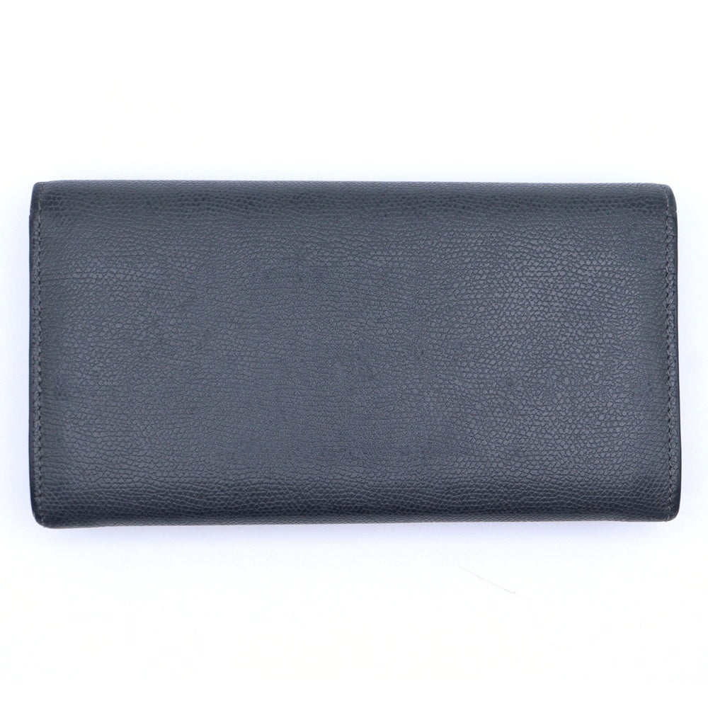 Valextra(ヴァレクストラ) シティパース 二つ折り 長財布 ロングウォレット グレー レザー
