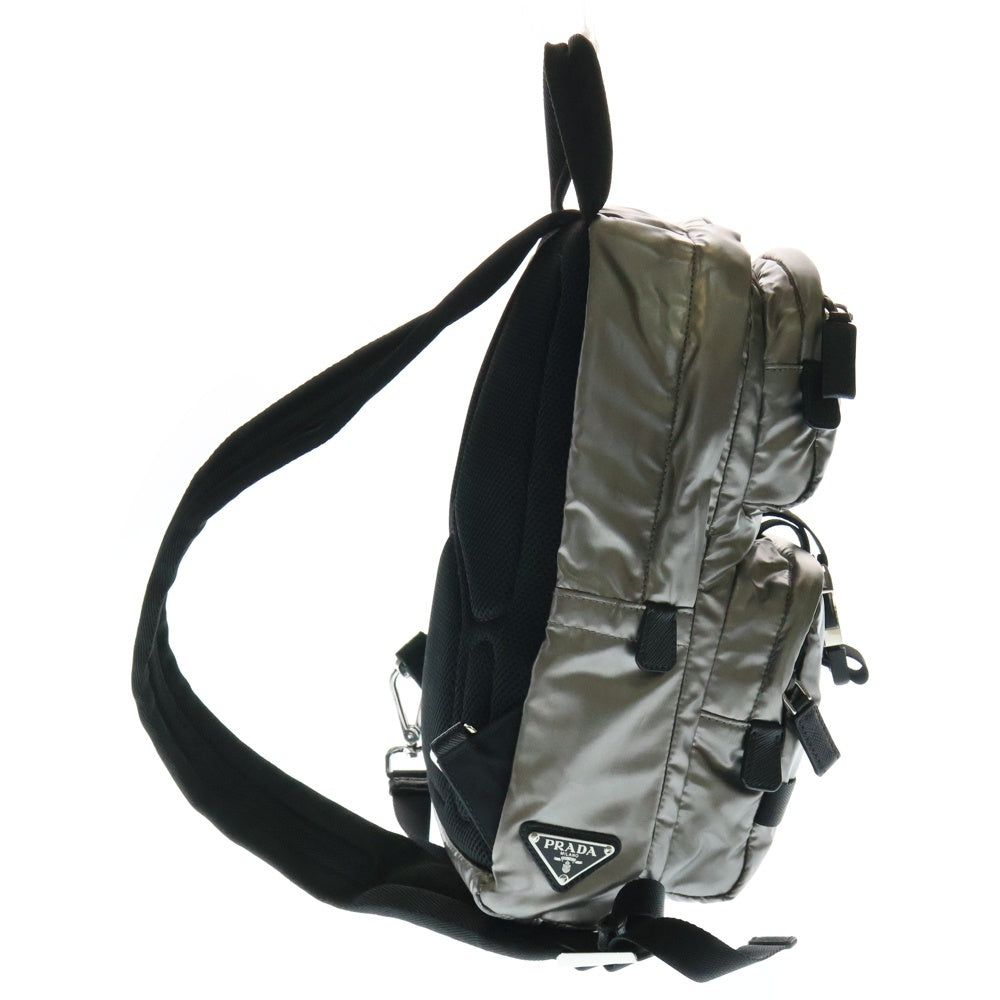 PRADA(プラダ) ショルダーバッグ ウエストバッグ ボディバッグ シルバー PVC 2VZ013