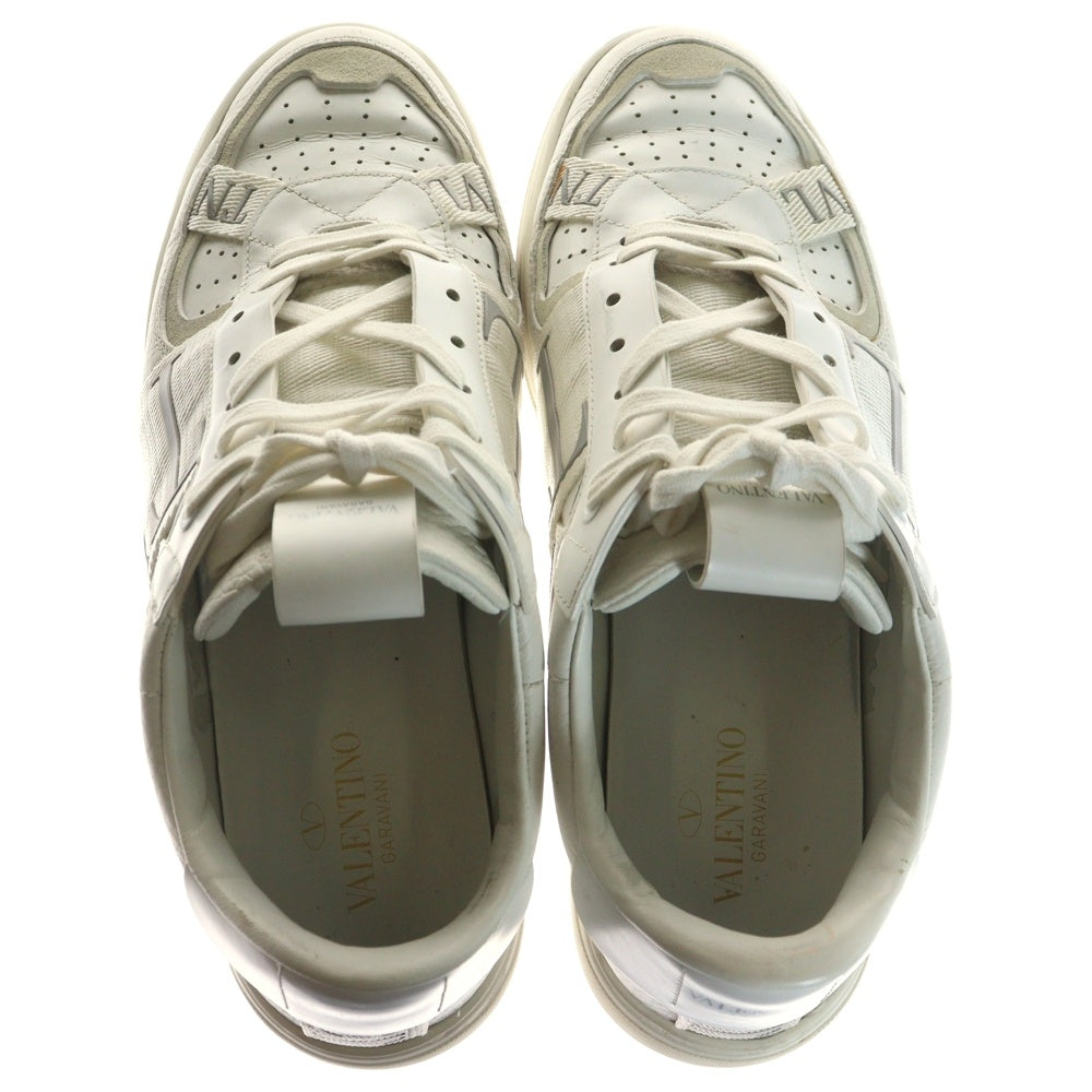 VALENTINO(ヴァレンティノ) VLTN ロゴテープ レザー レースアップ ローカットシューズ スニーカー ホワイト TTC58Y2