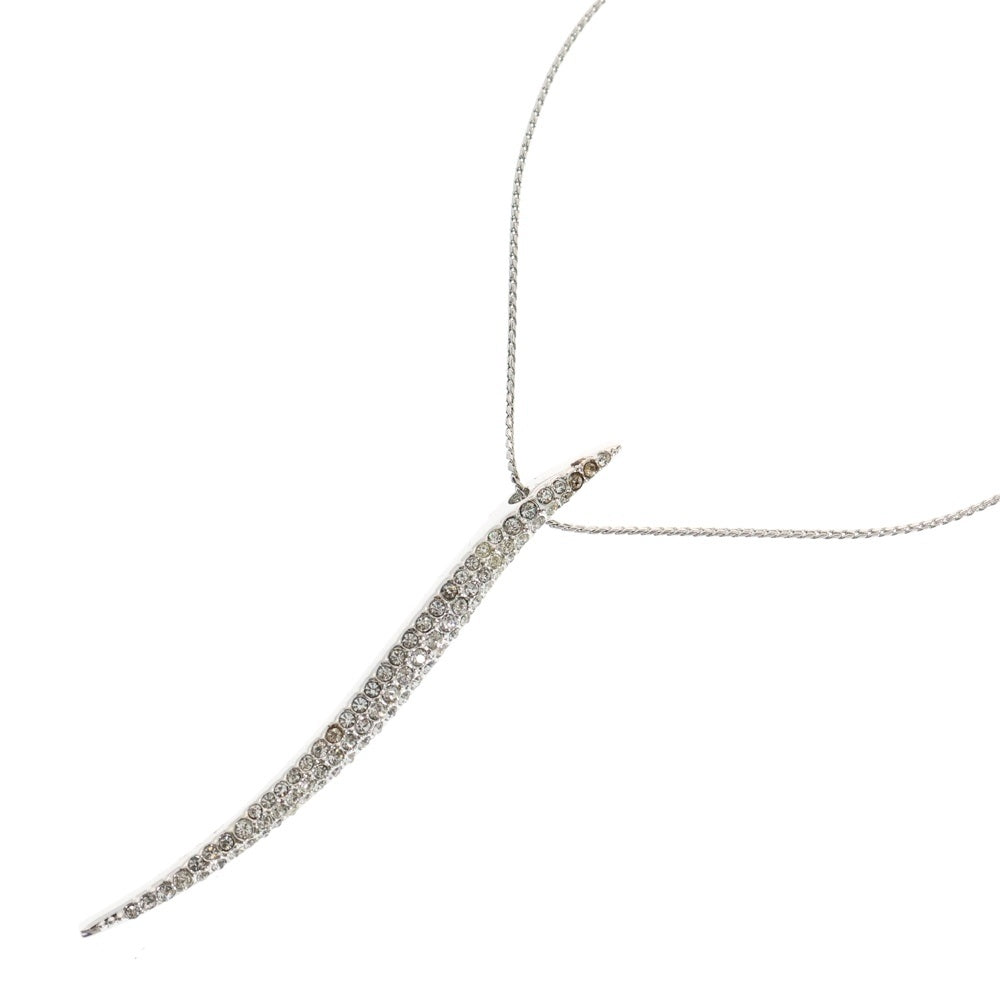SWAROVSKI(スワロフスキー) ラインストーン パヴェクリスタル チェーンネックレス シルバー レディース