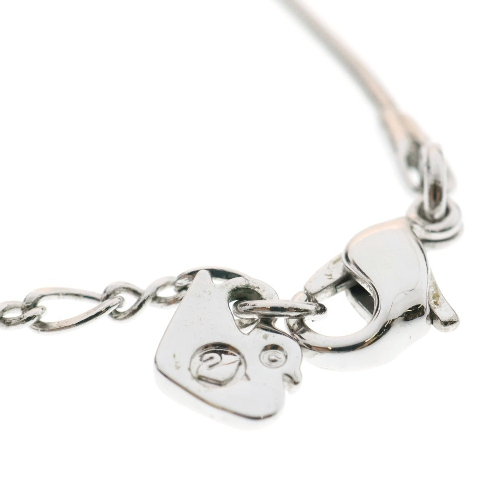 SWAROVSKI(スワロフスキー) ハートモチーフ マルチカラー ラインストーン パヴェクリスタル ペンダント チェーンネックレス シルバー/ホワイト レディース