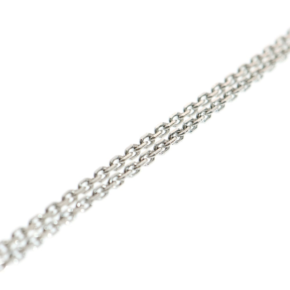 SWAROVSKI(スワロフスキー) ラインストーン スクエアクリスタル チェーン ネックレス シルバー/ブルー レディース
