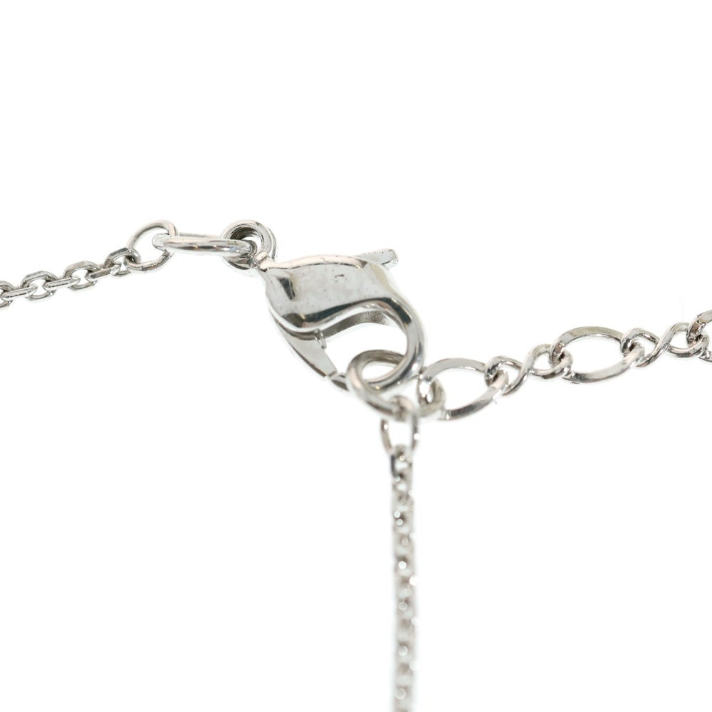 SWAROVSKI(スワロフスキー) ラインストーン スクエアクリスタル チェーン ネックレス シルバー/ブルー レディース