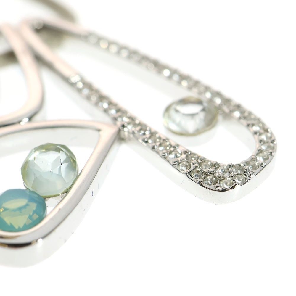 SWAROVSKI(スワロフスキー) ラインストーン パヴェクリスタル ペンダント ネックレス シルバー/ライトブルー レディース