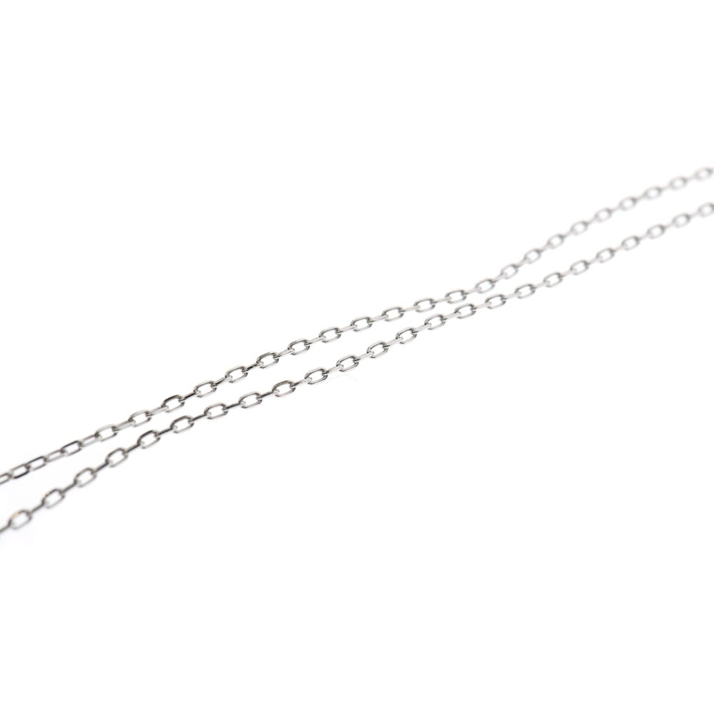 SWAROVSKI(スワロフスキー) スクエアクリスタル ラインストーン チェーン ネックレス シルバー/ライトブルー レディース