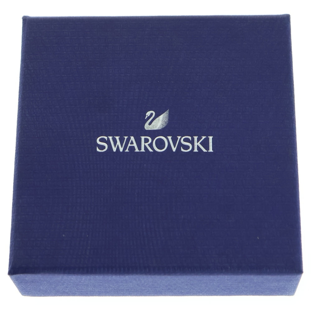 SWAROVSKI(スワロフスキー) シェルモチーフ クリスタル ラインストーン ペンダント チェーンネックレス シルバー/ブルー レディース