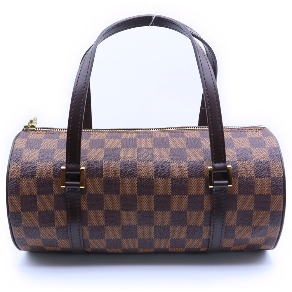 LOUIS VUITTON(ルイヴィトン) ダミエ パピヨンPM ハンドバッグ ミニバッグ ブラウン ゴールド金具 レザー×PVC N51304