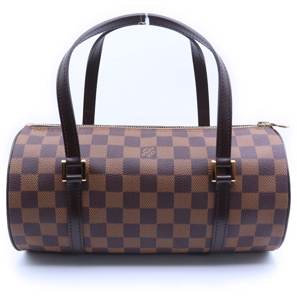 LOUIS VUITTON(ルイヴィトン) ダミエ パピヨンPM ハンドバッグ ミニバッグ ブラウン ゴールド金具 レザー×PVC N51304
