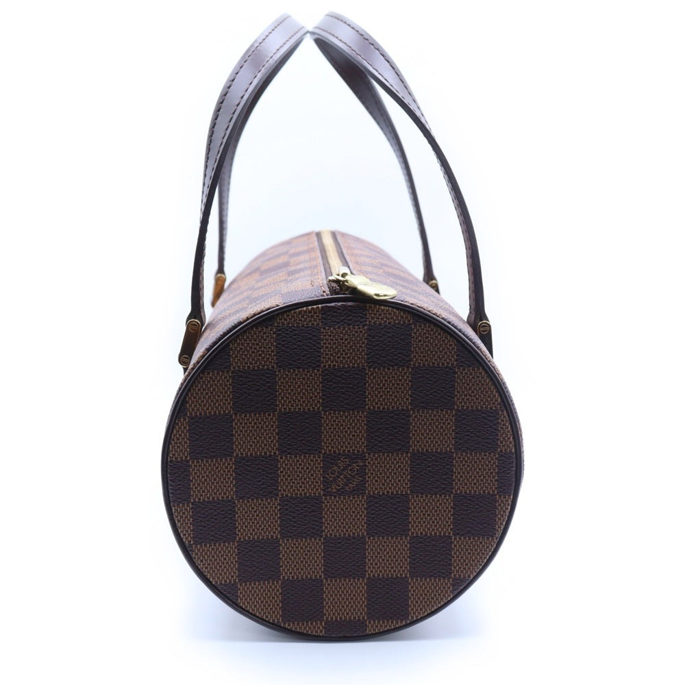 LOUIS VUITTON(ルイヴィトン) ダミエ パピヨンPM ハンドバッグ ミニバッグ ブラウン ゴールド金具 レザー×PVC N51304