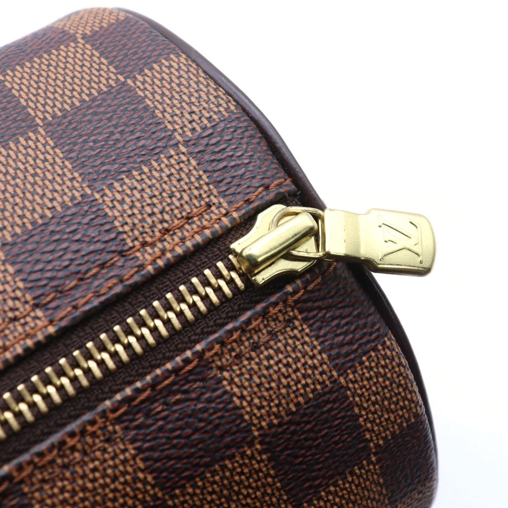 LOUIS VUITTON(ルイヴィトン) ダミエ パピヨンPM ハンドバッグ ミニバッグ ブラウン ゴールド金具 レザー×PVC N51304