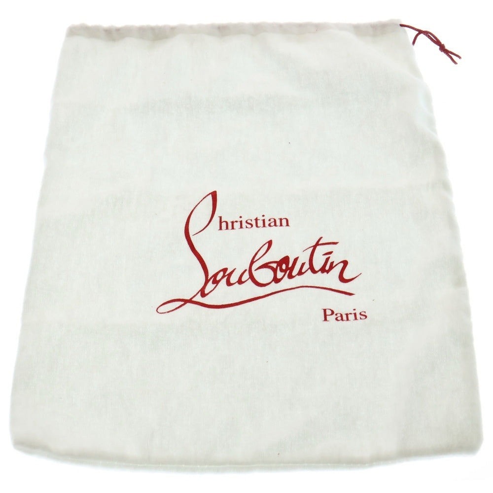 CHRISTIAN LOUBOUTIN(クリスチャンルブタン) スタッズ ショルダーポシェット ショルダーバッグ ピンクベージュ ゴールド金具 レザー