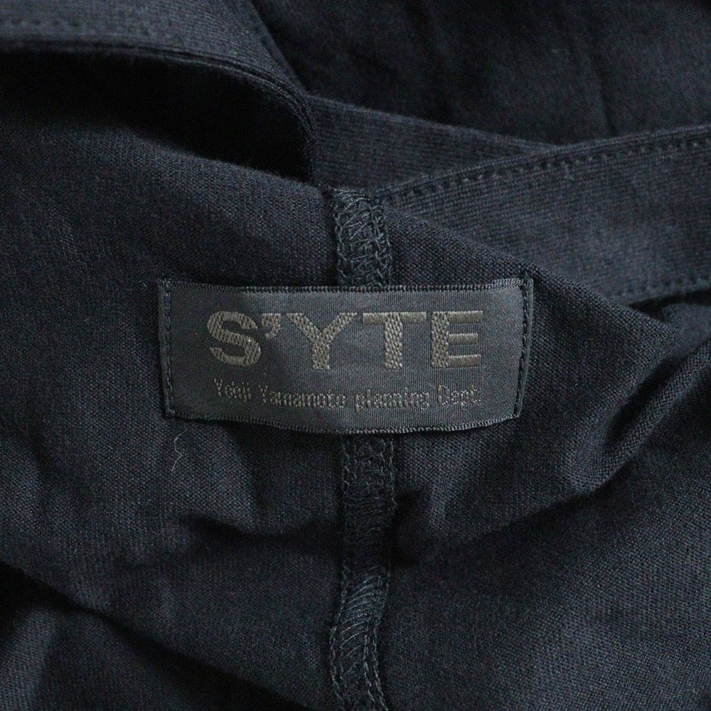 s'yte(サイト) フード付きノースリーブロングカーディガン UH Y09 010 ブラック