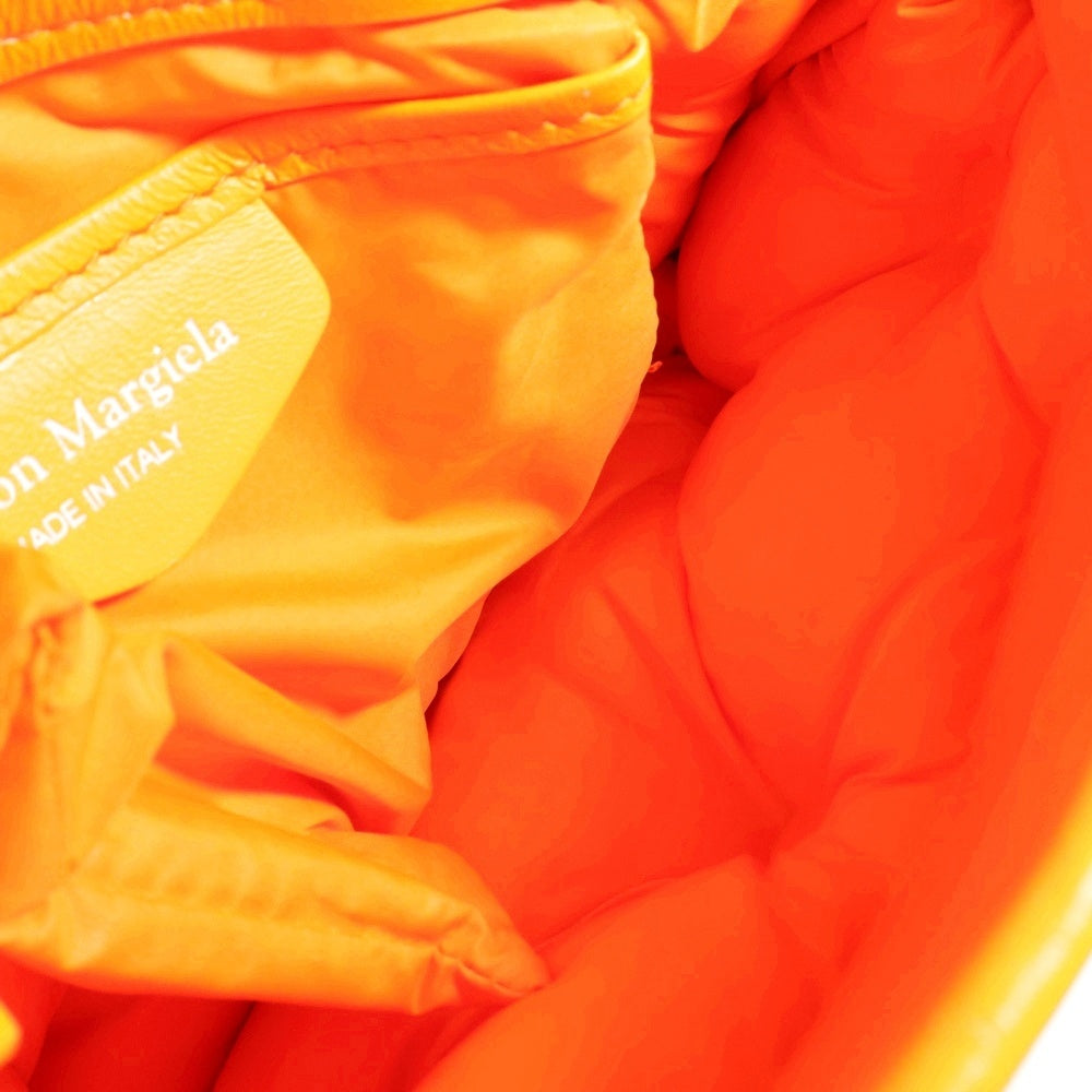 Maison Margiela 11(メゾンマルジェラ11) グラムスラム チェーンショルダーバッグ ミニバッグ オレンジ レザー シルバー金具