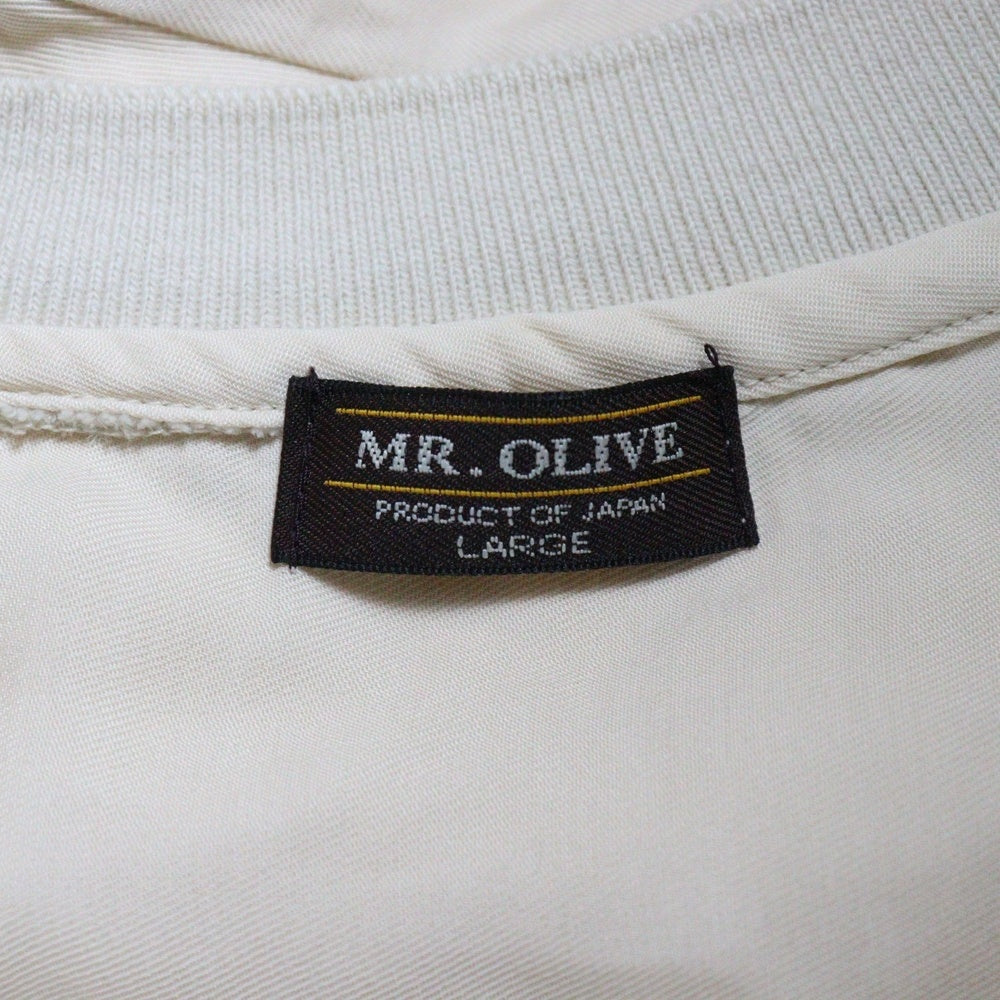 MR.OLIVE(ミスターオリーブ) 刺繍 半袖Tシャツ ホワイト