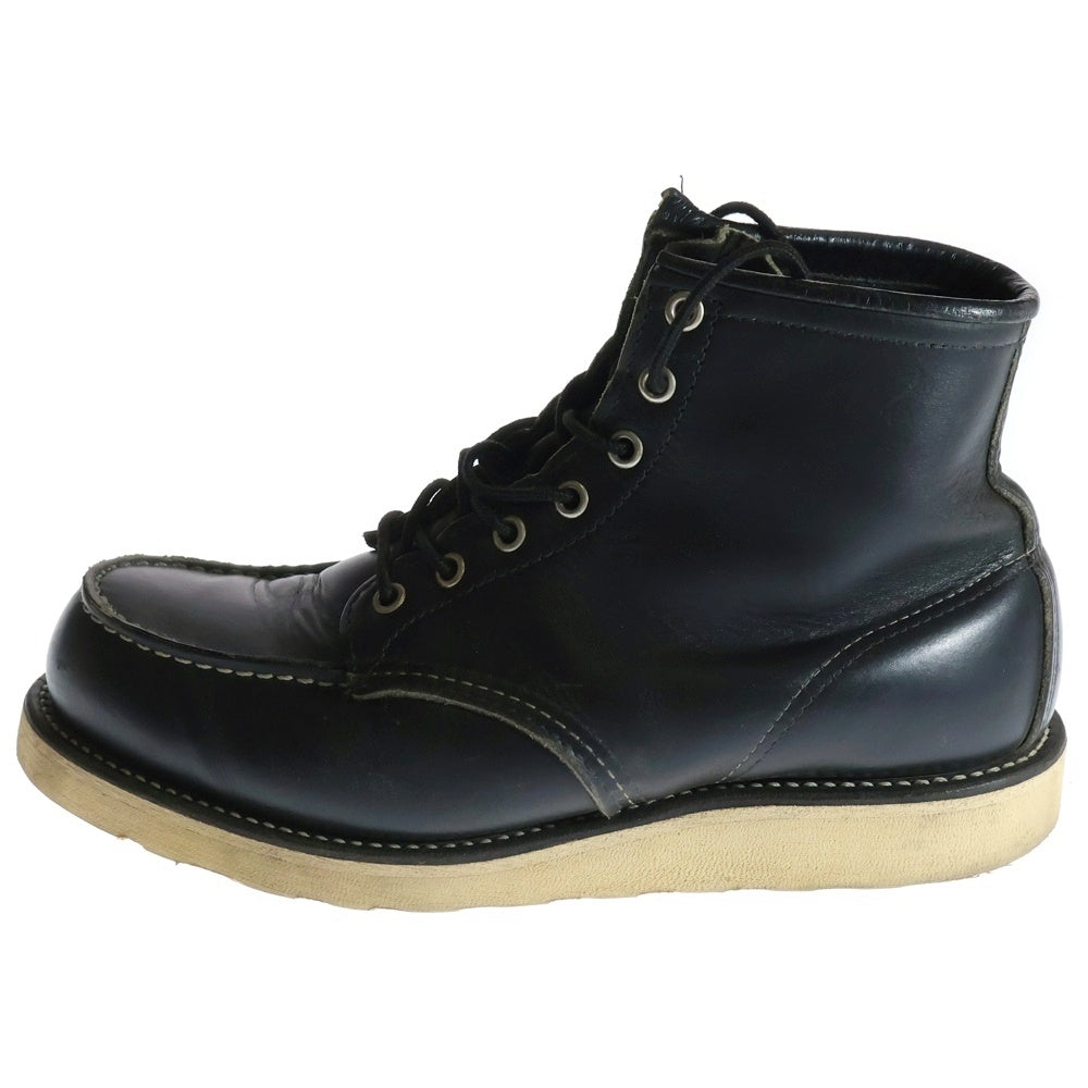 RED WING(レッド ウイング) 90S 裏スクエア犬タグ 6-INCH CLASSIC MOC クラシックモック アイリッシュセッター レースアップ レザー ハイカット ブーツ ブラック
