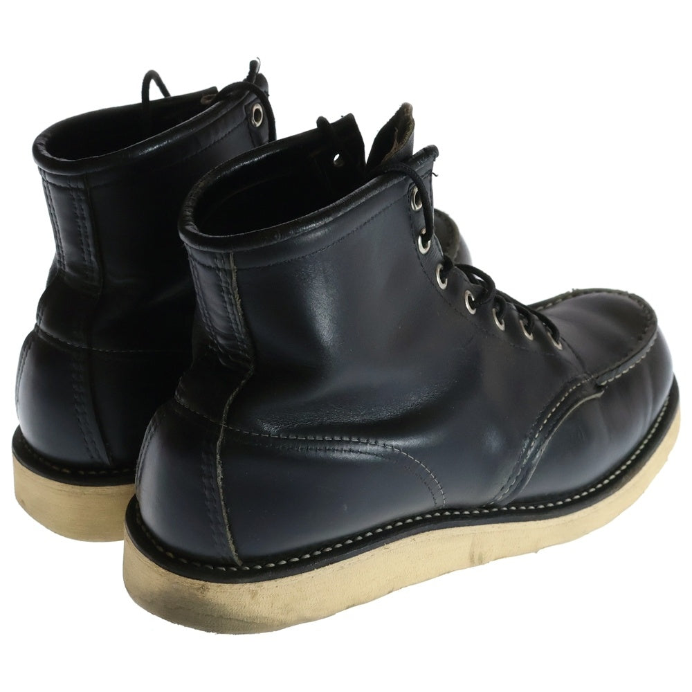 RED WING(レッド ウイング) 90S 裏スクエア犬タグ 6-INCH CLASSIC MOC クラシックモック アイリッシュセッター レースアップ レザー ハイカット ブーツ ブラック