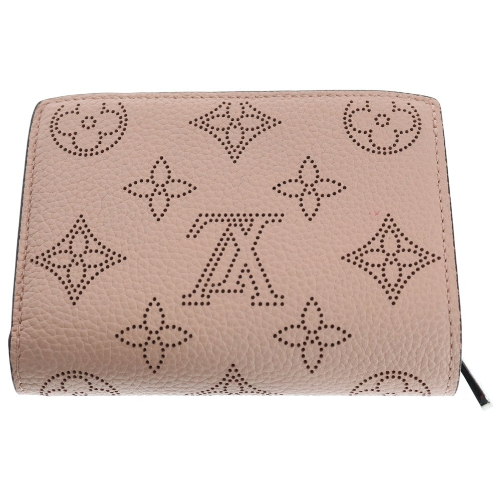 LOUIS VUITTON(ルイヴィトン) マヒナ ポルトフォイユクレア マグノリア コンパクトウォレット 三つ折り財布 コインケース ピンク レザー シルバー金具 M80629