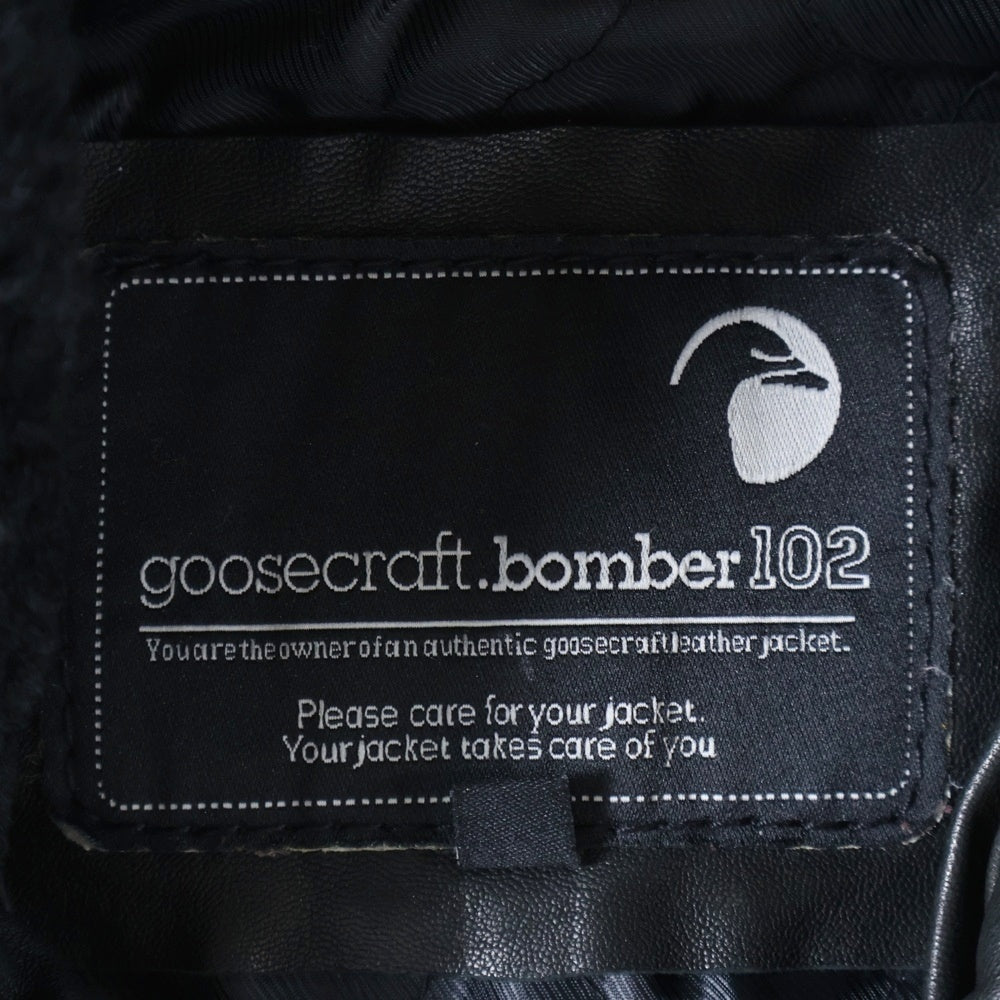 goosecraft(グースクラフト) goosecraft Bomber102 レザージャケット ブラック