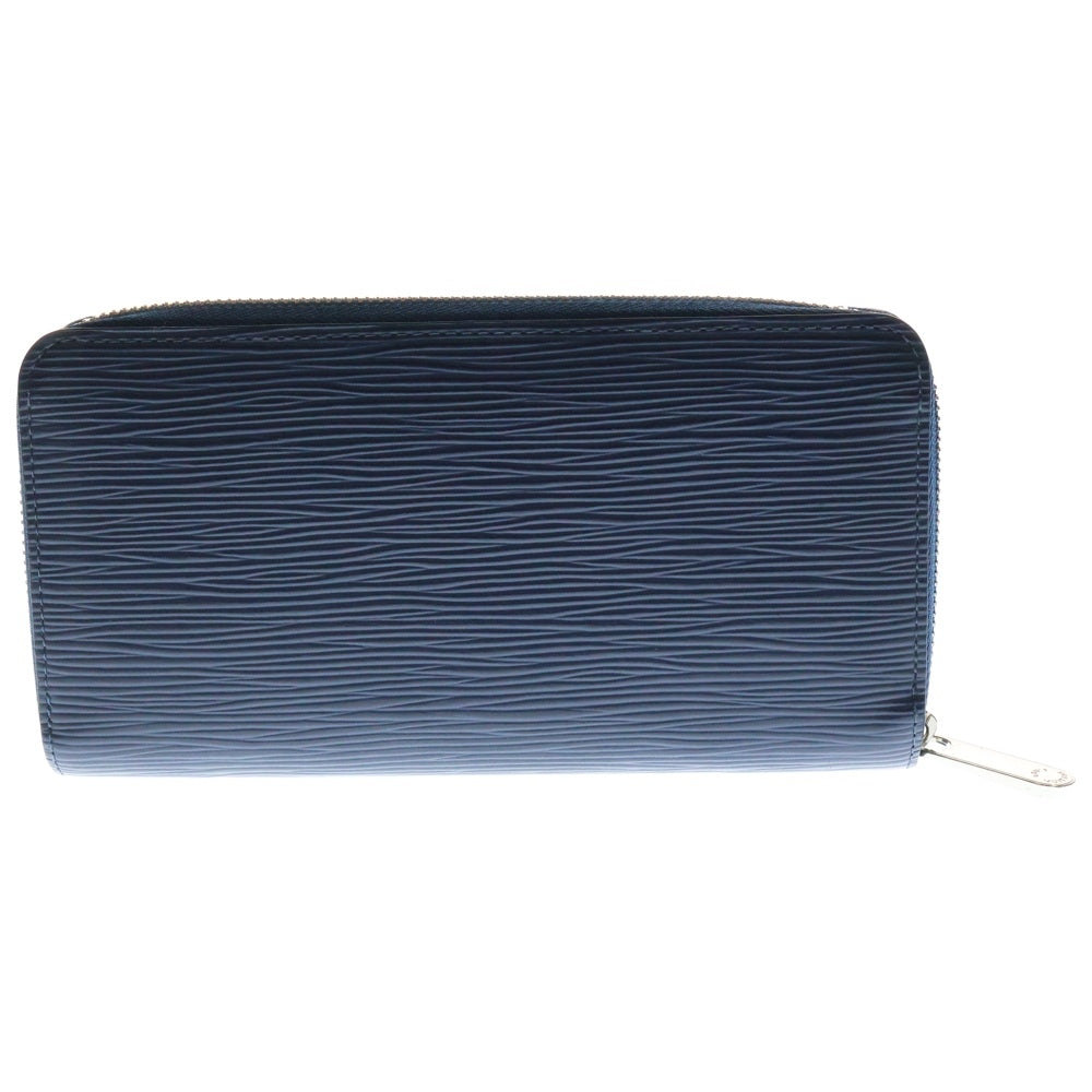 LOUIS VUITTON(ルイヴィトン) エピ ジッピーウォレット ロングウォレット カードケース 長財布 インディゴブルー シルバー金具 レザー M61873