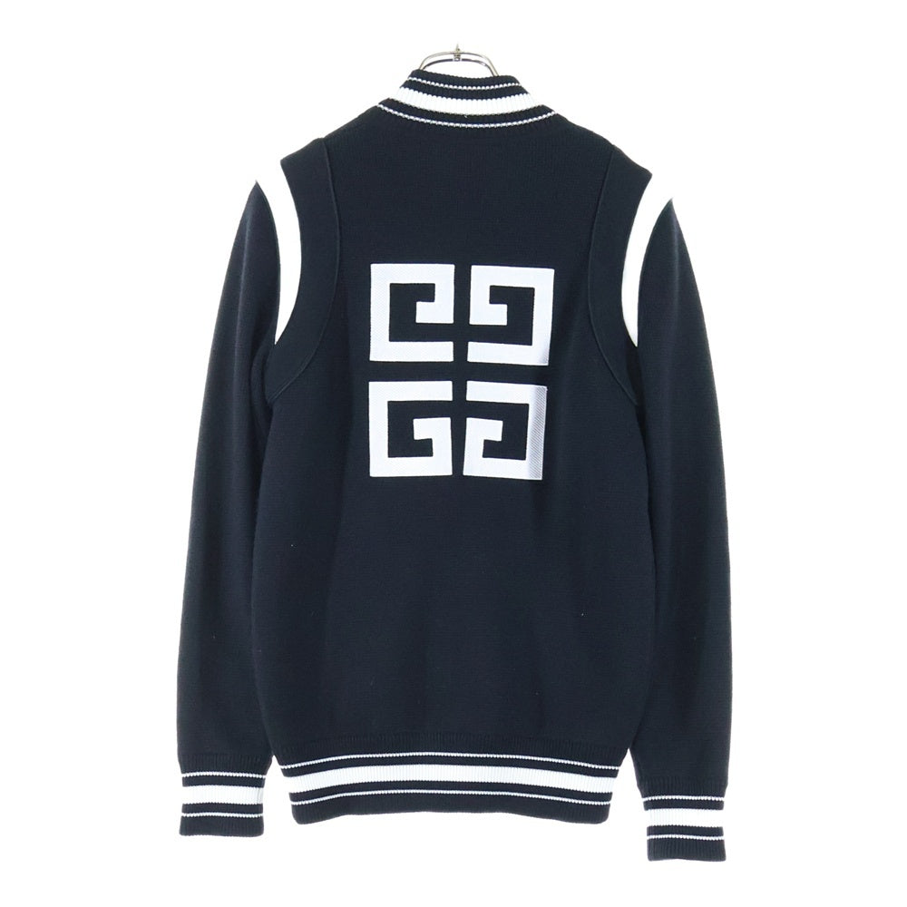 GIVENCHY(ジバンシィ) 18AW エンブロイダリーバックロゴ刺繍 ボンバージャケット BM006H4Y1L ブラック