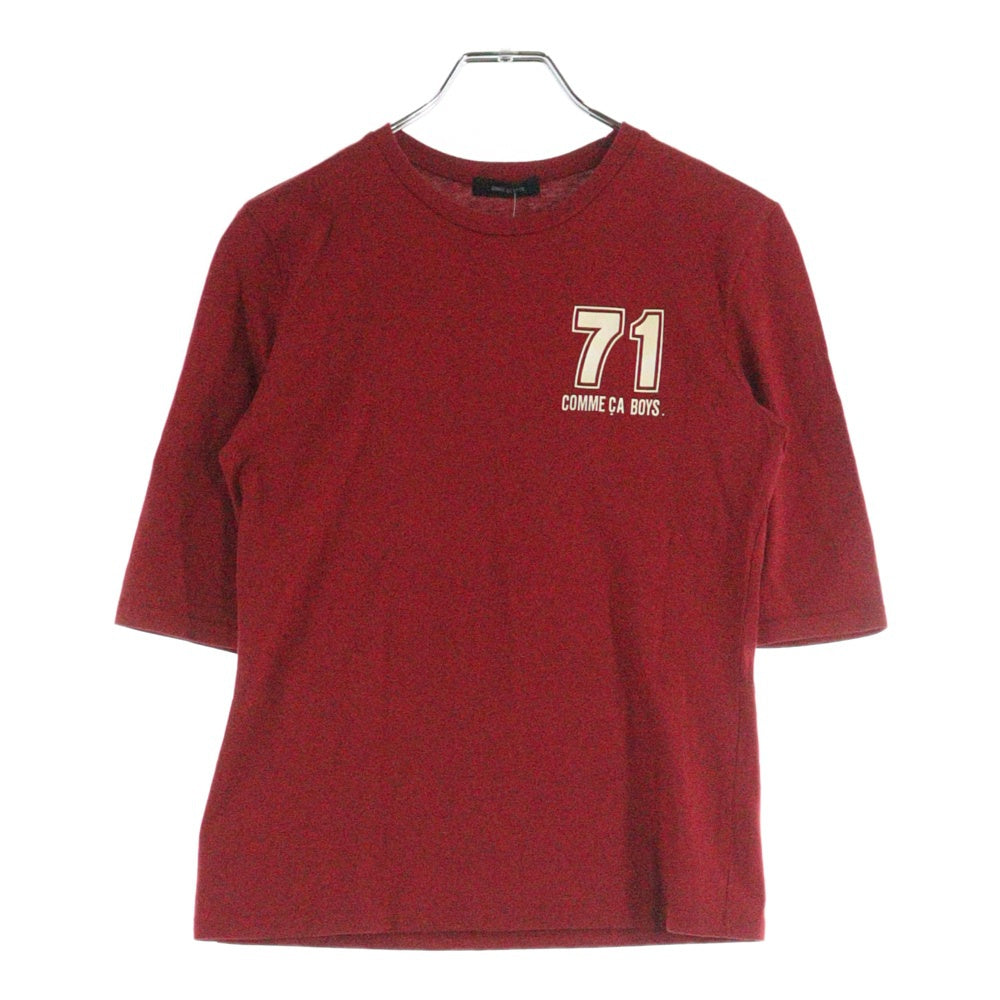 COMME CA BOYS(コムサボーイズ) COMME CA BOYS コムサボーイズ ナンバリング 半袖Tシャツ レッド キッズ