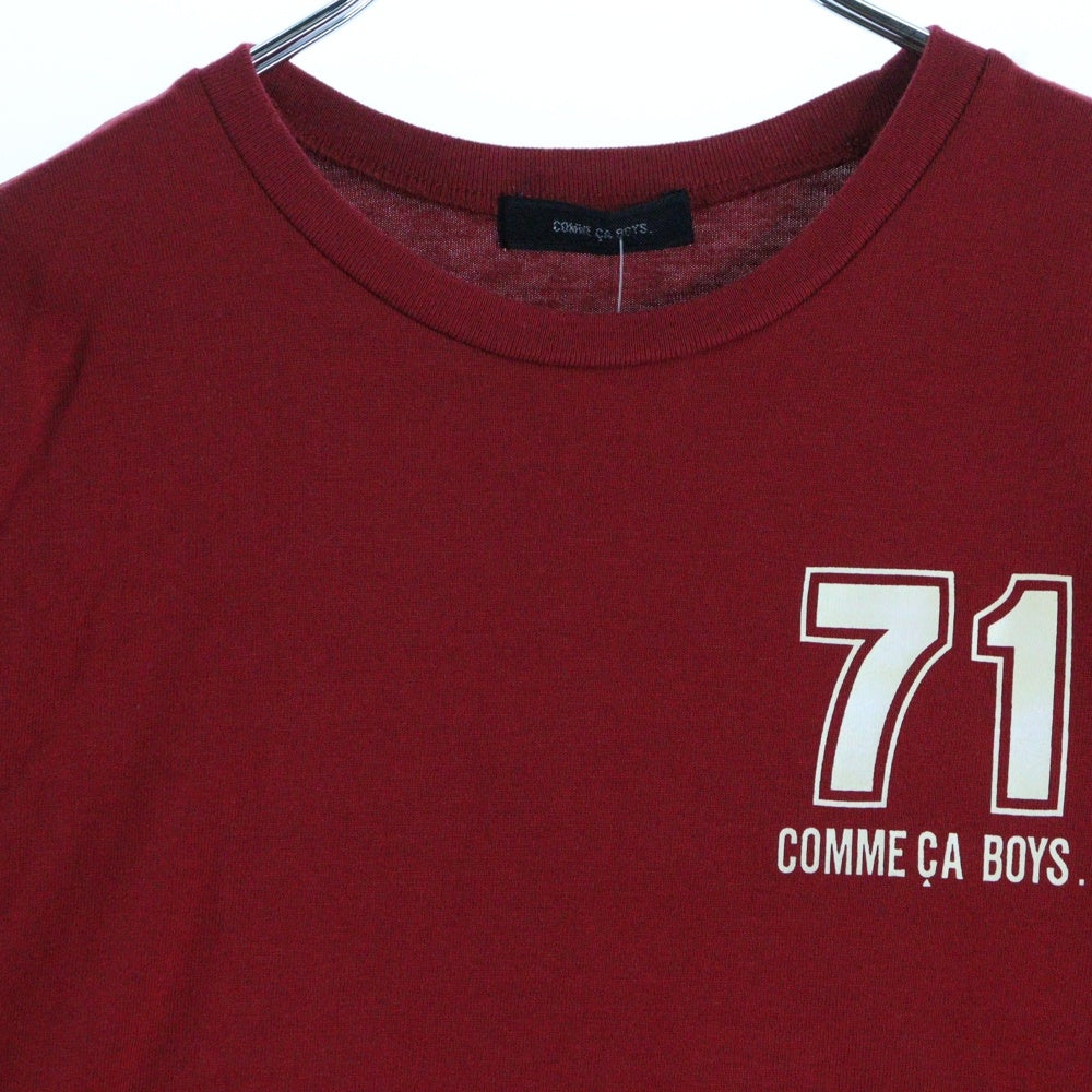 COMME CA BOYS(コムサボーイズ) COMME CA BOYS コムサボーイズ ナンバリング 半袖Tシャツ レッド キッズ