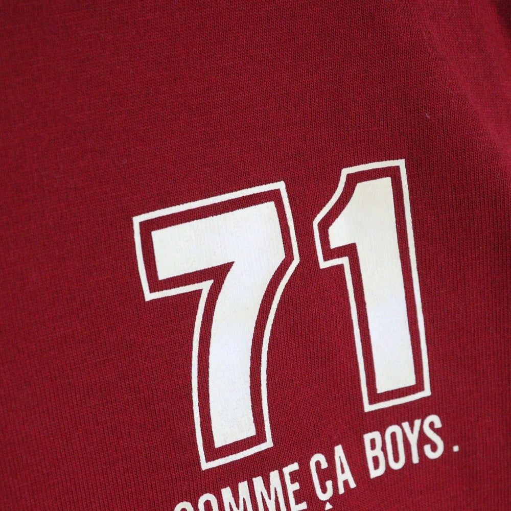COMME CA BOYS(コムサボーイズ) COMME CA BOYS コムサボーイズ ナンバリング 半袖Tシャツ レッド キッズ