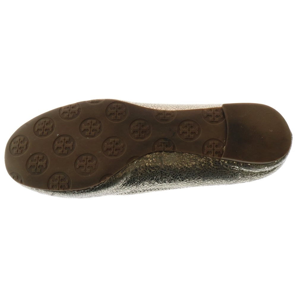 TORY BURCH(トリー バーチ) ロゴ フラット シューズ パンプス ゴールド レディース