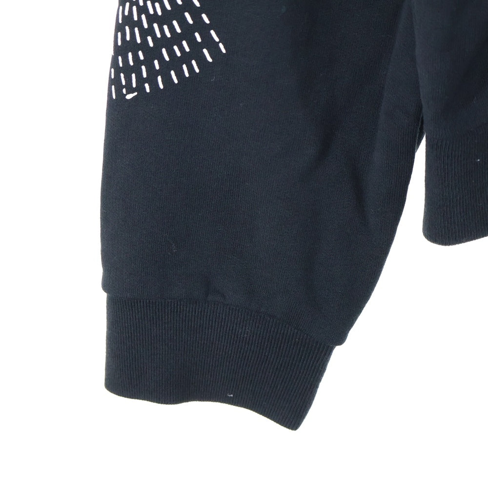 LOUIS VUITTON(ルイヴィトン) 20AW フラワープリンテッド クルーネックウェットトレーナー ブラック RM202 IHN HJY85W