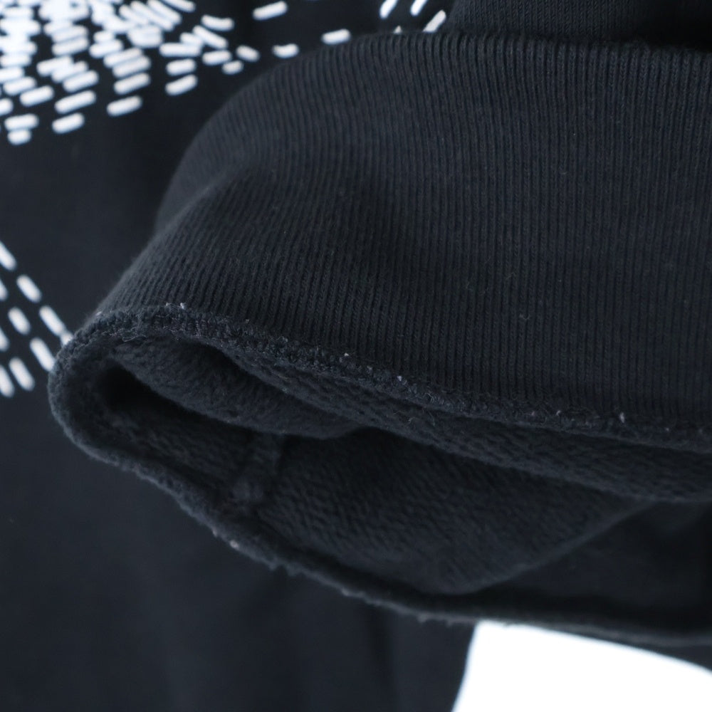 LOUIS VUITTON(ルイヴィトン) 20AW フラワープリンテッド クルーネックウェットトレーナー ブラック RM202 IHN HJY85W