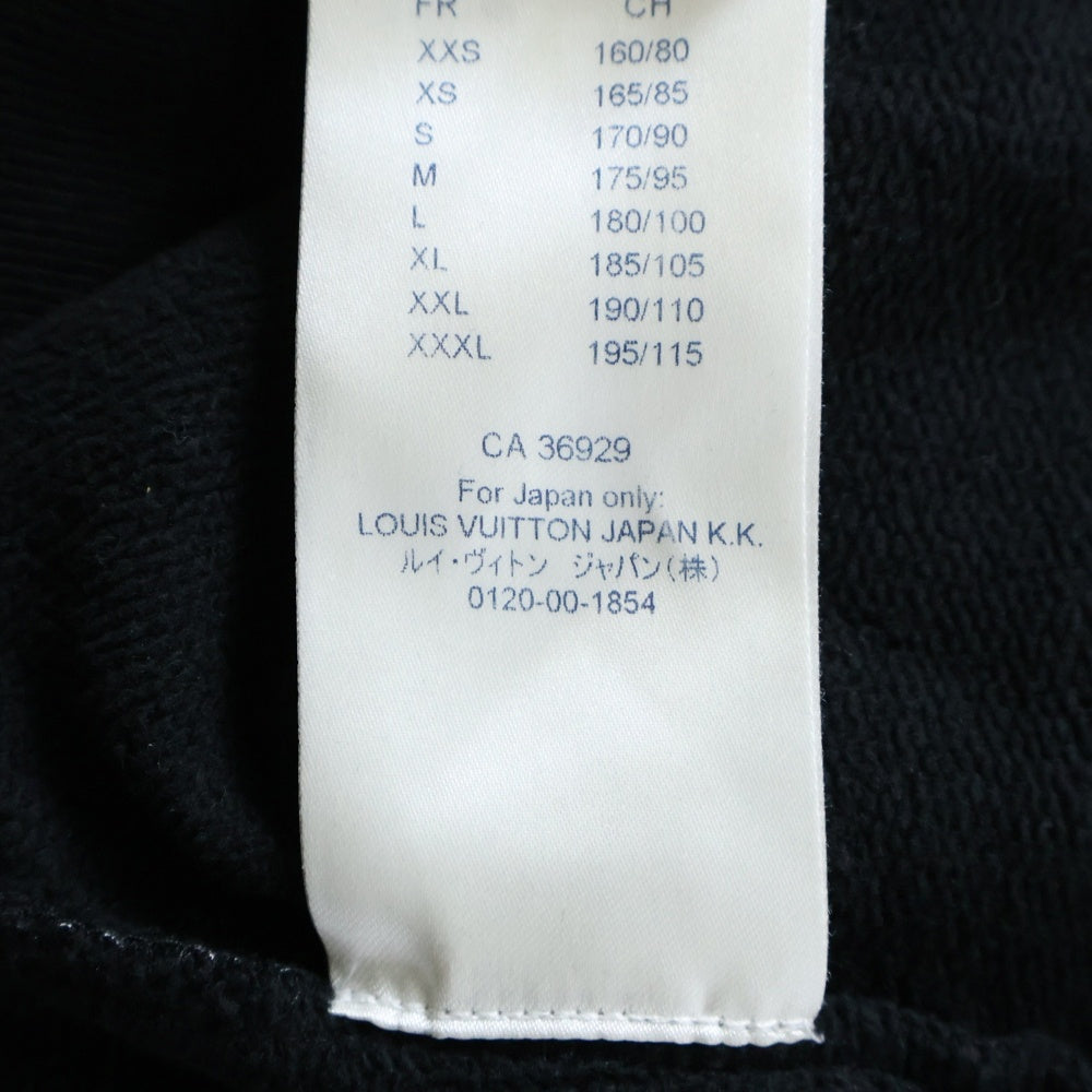 LOUIS VUITTON(ルイヴィトン) 20AW フラワープリンテッド クルーネックウェットトレーナー ブラック RM202 IHN HJY85W