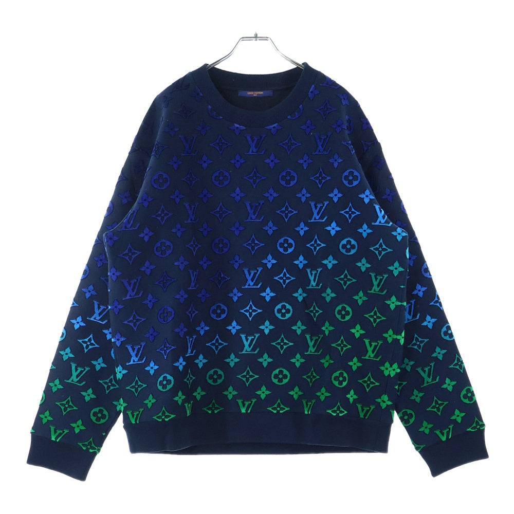 LOUIS VUITTON(ルイヴィトン) 22SS モノグラム グラディエント スウェット トレーナー ネイビー RM211M I06 HMY12W